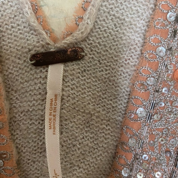 Free People Beige Sleeveless Dress with Sequin Accent - Picture 4 of 5